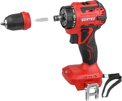 Дрель-шуруповерт Wortex BD 2025 LiSET ALL1 XLT 1325844 (с 2-мя АКБ, кейс)