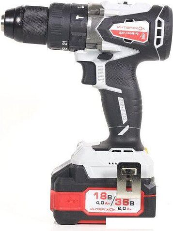 Ударная дрель-шуруповерт Интерскол ДАУ-13/36В 90 860.2.2.70 (с 2-мя АКБ, кейс)