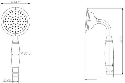 Душевая лейка Esko SSP950Br