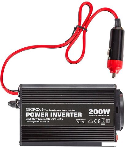 Автомобильный инвертор GEOFOX M 200W/12V