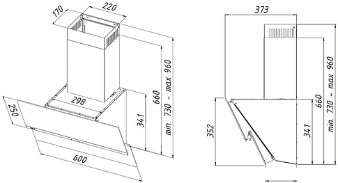 Кухонная вытяжка Akpo Balance 60 WK-4 (черный)