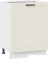 Шкаф напольный Трия Лорас 1Н6 с одной дверью (белый/холст брюле)