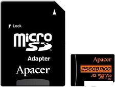 Карта памяти Apacer microSDXC AP256GMCSX10UB-R 256GB (с адаптером)