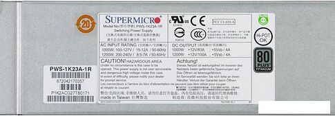 Блок питания Supermicro PWS-1K23A-1R