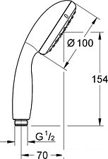 Душевая лейка Grohe Tempesta 100 26161001