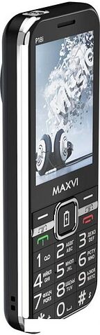 Кнопочный телефон Maxvi P18i (черный)