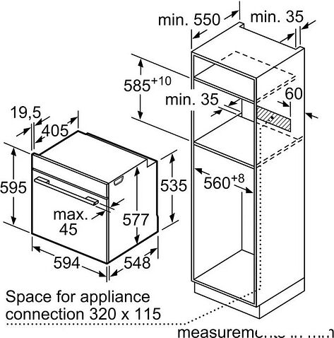 Электрический духовой шкаф Bosch Serie 8 HBG7764B1