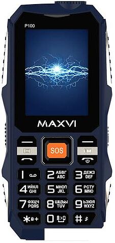 Мобильный телефон Maxvi P100 (синий)