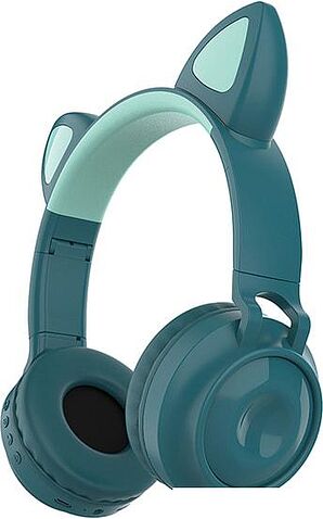 Наушники QUMO Party Cat 32302 (бирюзовый)