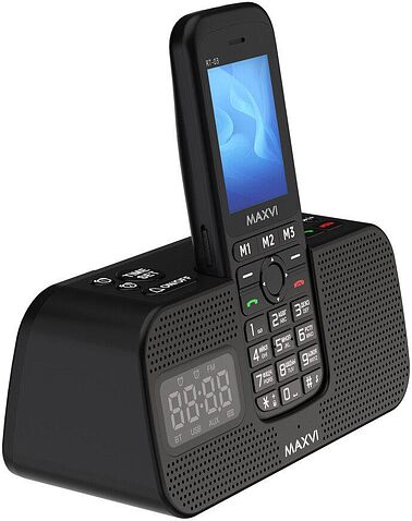 Кнопочный телефон Maxvi RT-03 (черный)