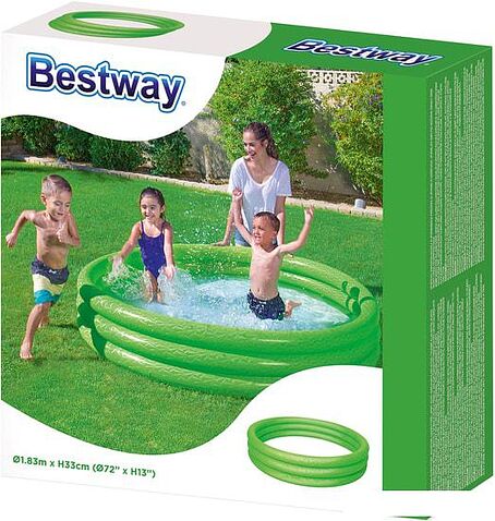 Надувной бассейн Bestway 51027 (183х33) (зеленый)