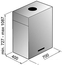 Кухонная вытяжка Korting KHA7950X Cube Кухонная вытяжка Korting KHA7950X Cube
