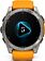 Умные часы Garmin Fenix 8 Sapphire 51мм (титановый, оранжевый силиконовый ремешок)