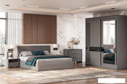 Тумба Mio Tesoro Камелия 1К (графит серый)