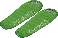 Спальный мешок Sundays Husky ZC-SB101 (2 шт, зеленый/темно-синий)