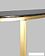 Консольный стол Stool Group Альба 115x30 ECST-095-SR-TG (стекло черное/сталь золото)