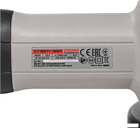 Угловая шлифмашина Crown CT13571-125R