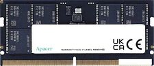 Оперативная память Apacer 8ГБ DDR5 SODIMM 5600 МГц FS.08G2C.RKH Оперативная память Apacer 8ГБ DDR5 SODIMM 5600 МГц FS.08G2C.RKH