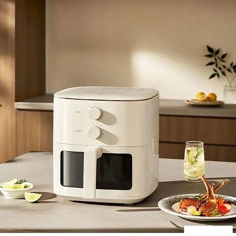 Аэрофритюрница Xiaomi Mijia Smart Air Fryer 5L MAF11 (с переходником на евровилку)