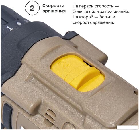 Дрель-шуруповерт Nocord NCD-20.2.15.C (с 2-мя АКБ, кейс)