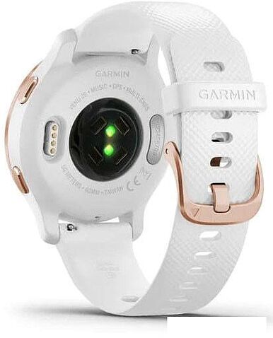 Умные часы Garmin Venu 2S (розовое золото/белый)
