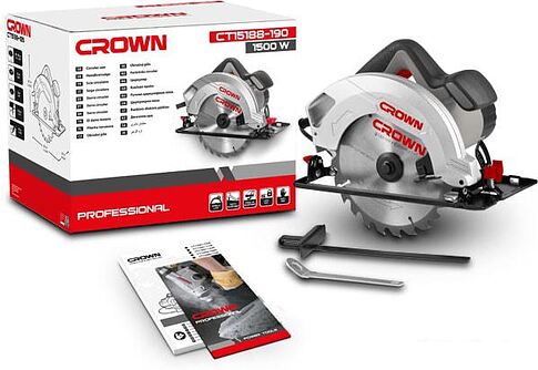 Дисковая пила Crown CT15188-190