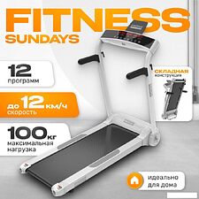 Электрическая беговая дорожка Sundays Middle Line S02 (белый) Электрическая беговая дорожка Sundays Middle Line S02 (белый)