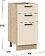 Шкаф напольный Трия Лорас 1Н4Я3 (дуб крафт золотой/холст брюле)