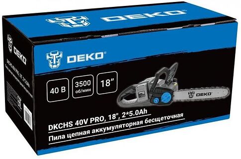 Аккумуляторная пила Deko DKCHS 40V Pro 080-2000 (с 2-мя АКБ)
