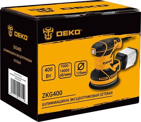Эксцентриковая шлифмашина Deko ZKG400 081-1004