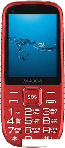 Мобильный телефон Maxvi B9 (красный)