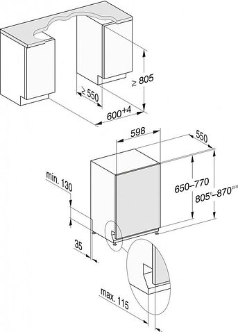 Встраиваемая посудомоечная машина Miele G 7980 SCVi AutoDos K2O