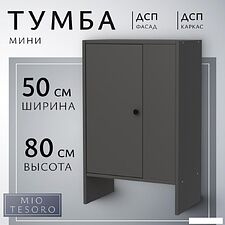 Тумба Mio Tesoro Мини 1 дверь 2.07.03.090.2 (черный)