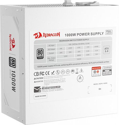 Блок питания Redragon RGPS-1000W 71812