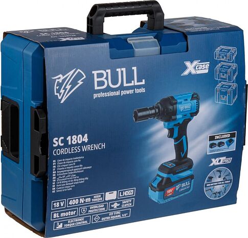 Гайковерт Bull SC 1804 (с 2-мя АКБ, кейс)