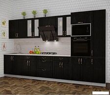 Готовая кухня Интерлиния Мила Крафт 3.6 (дуб английский)