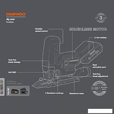 Электролобзик Daewoo Power DAJ 2621Li Set (с 1-им АКБ)