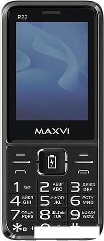 Кнопочный телефон Maxvi P22 (черный)