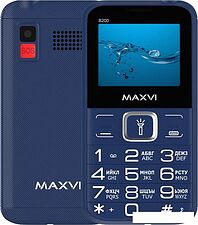 Кнопочный телефон Maxvi B200 (синий)