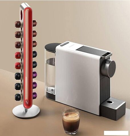 Капсульная кофеварка Scishare Capsule Coffee Machine Mini S1201 (с евровилкой, золотистый)