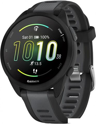 Умные часы Garmin Forerunner 165 (черный/сланцево-серый)