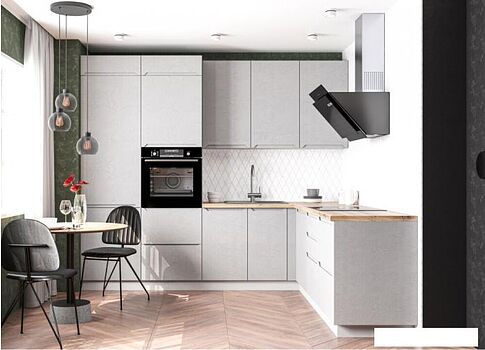 Шкаф навесной ДСВ Тренто ВП 700 (серый/белый)