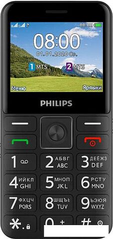 Мобильный телефон Philips Xenium E207 (черный)