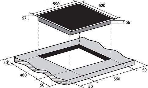 Варочная панель ZUGEL ZIH613B