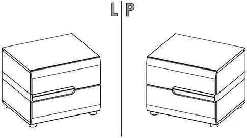 Тумба Anrex Linate 2S/TYP 96 Белый/Сосна Трюфель