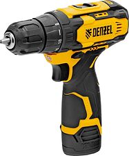 Дрель-шуруповерт Denzel CDQ-12 (с 2-мя АКБ, кейс)