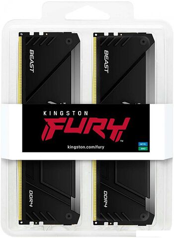 Оперативная память Kingston FURY Beast RGB 2x16ГБ DDR4 2666 МГц KF426C16BB2AK2/32