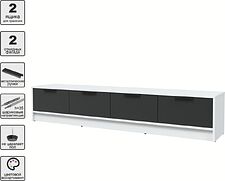 Тумба Интерлиния ТВ Концепт КТ-ТВ4-35 (антрацит/белый платинум)