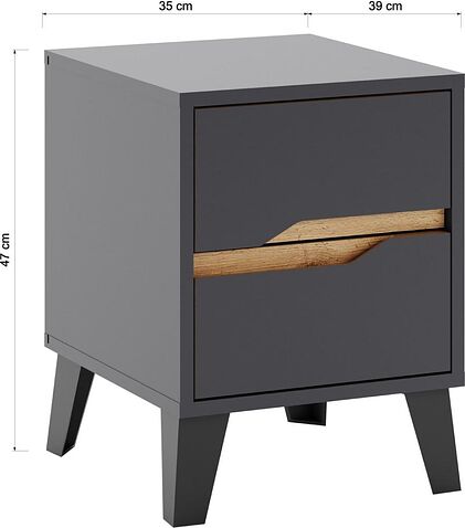 Тумба ЭлиГард Eyva 2S (графит)