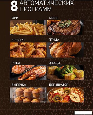 Аэрогриль (аэрофритюрница) Weissgauff WAF 701 DB Digital Fry Chef